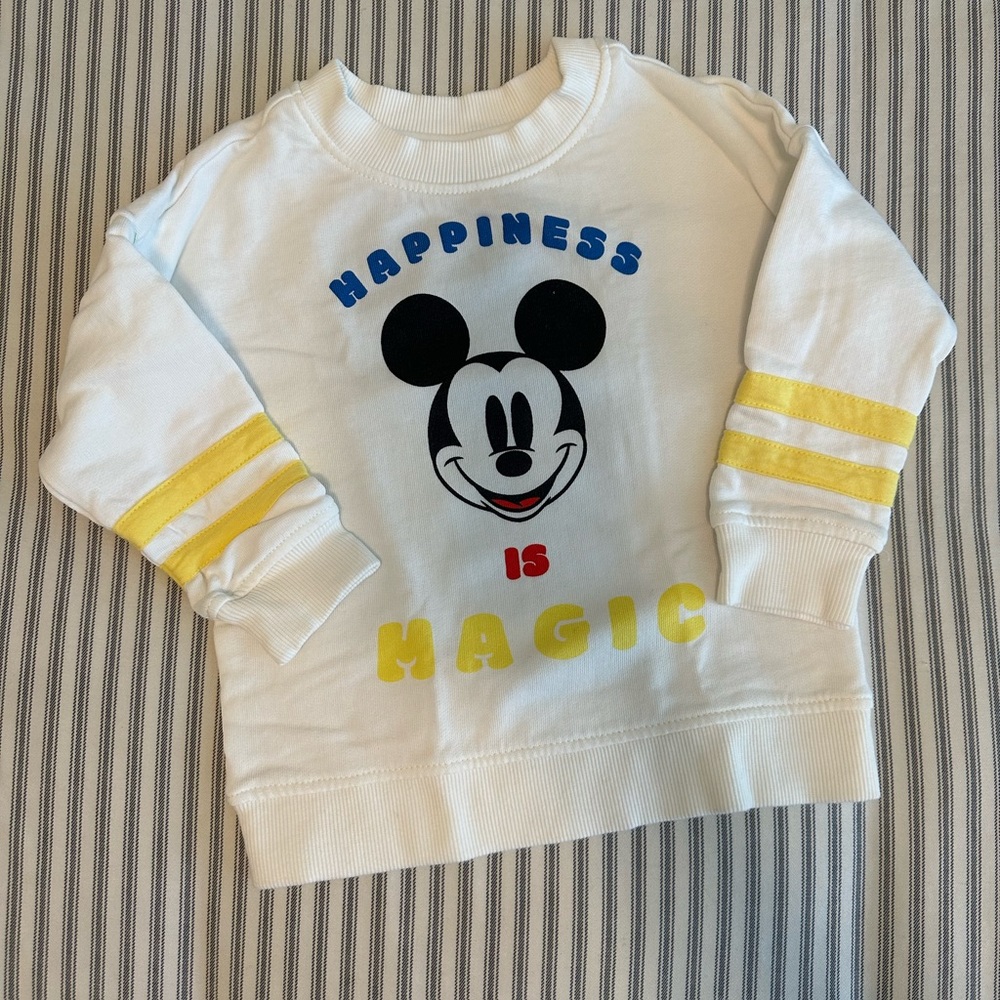 2T Hanna Andersson x Disney Mickey Mouse Sweatshirt